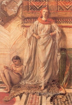  female Oil Painting - Dancing Girl Resting female figures Albert Joseph Moore